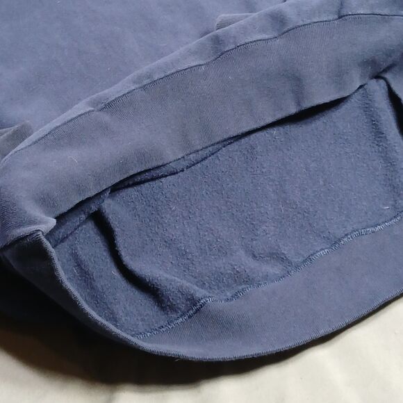 Champion Reverse Weave Sweatshirt Mens XL Navy Blue Crew Neck Spellout Logo XL - Picture 6 of 11